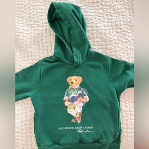 Polo by Ralph Lauren Kids Hoodie with Bear Design - Green